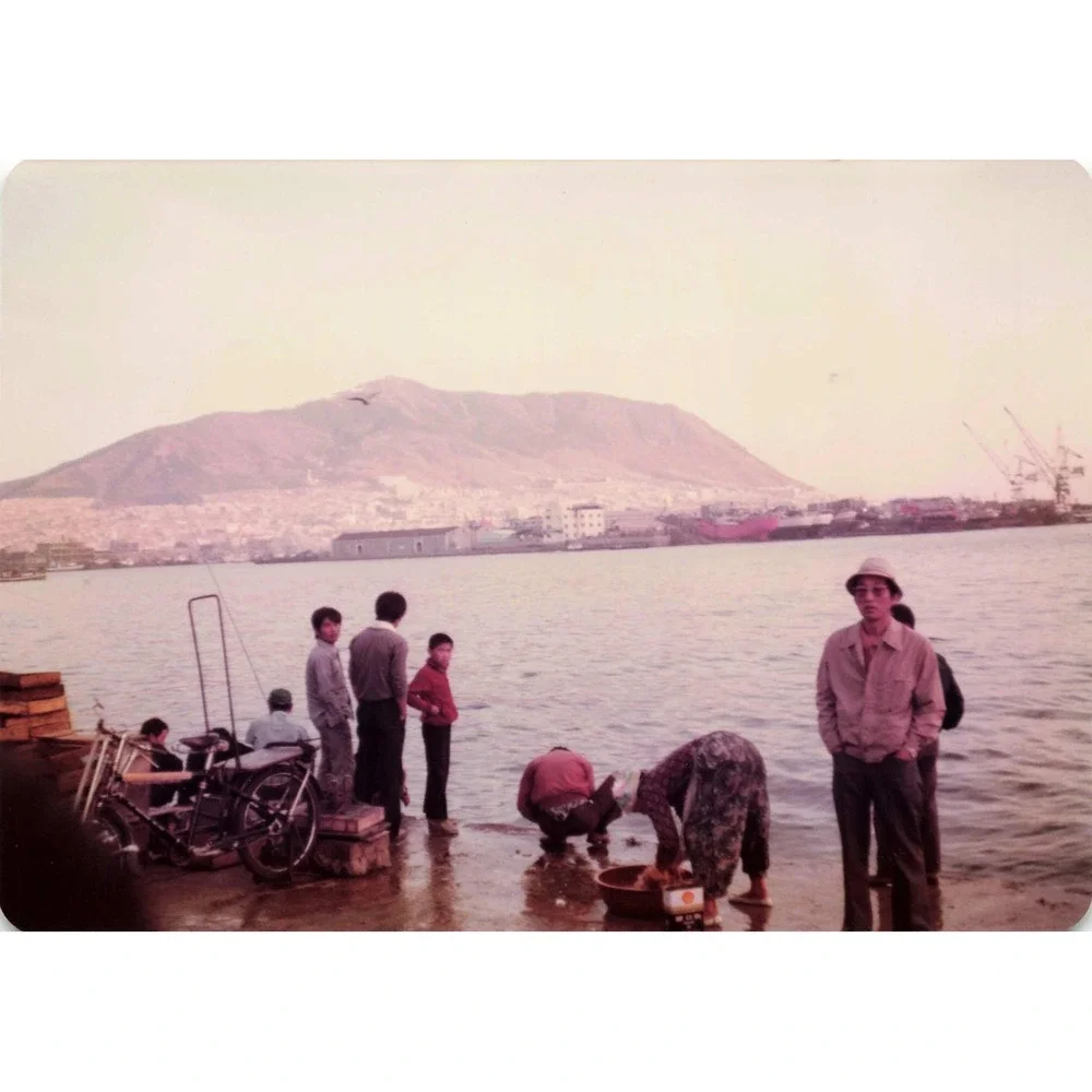 4 Vintage 1970s Busan Korea Jagalchi Harbor Market Photos Pusan Color Prints - Picture 2 of 4